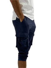 Load image into Gallery viewer, Cargo Long Shorts Navy
