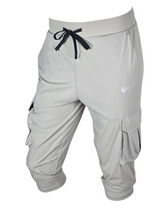Load image into Gallery viewer, Cargo Long Shorts Light Grey