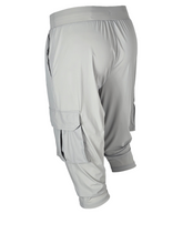 Load image into Gallery viewer, Cargo Long Shorts Light Grey