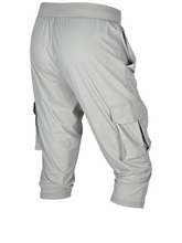 Load image into Gallery viewer, Cargo Long Shorts Light Grey