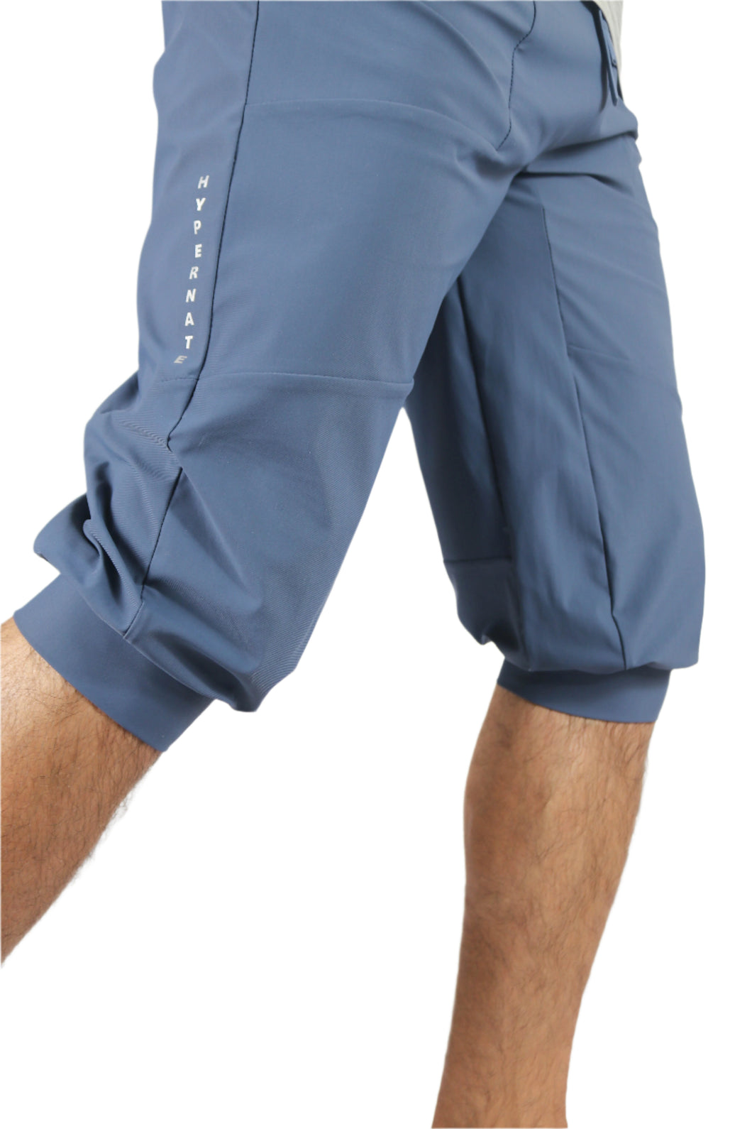 Greyish-Blue Straight Cuffed Dual Zip
